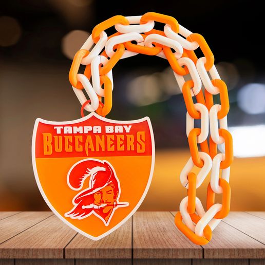 🛡️ BUCCANEERS TAMPA BAY RETRO NFL SHIELD CHAIN・ STL File for 3D ...