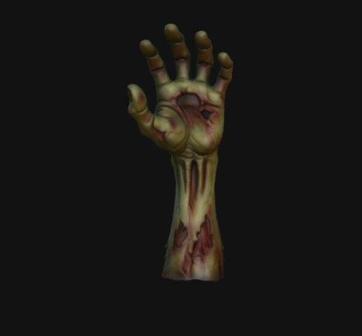 rotten zombie hand