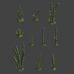 BambooGallery.png Archivo 3D Pedacitos de decoración de la base - Bambú・Modelo para descargar e imprimir en 3D