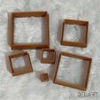 ZZ1-6.jpg SET X6 COOKIE CUTTER SQUARES / COOKIE CUTTER SQUARE