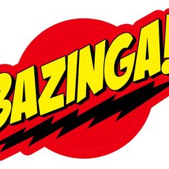 Big-Bang-Theory-Bazinga.jpg "Mehrschichtiger Schlüsselanhänger "Bazinga!