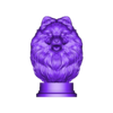 500K Pomeranian head bust merged.stl Pomeranian head