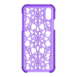 Case Iphone X y XS motive flowers_fixed.stl Case Iphone X/XS flowers