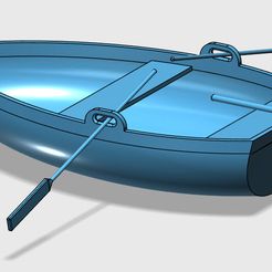 boot.jpg Free 3D file Little boat - kleines Boot mit Paddel und Ruder・3D printing model to download