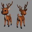 1.jpg Cute 3D Reindeer