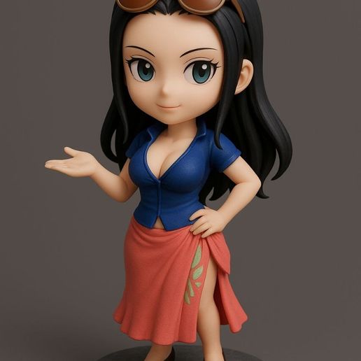 新品 羅本製所 robinceramicstudio miniart Mini 👾 one piece Nico Robin Mini Version・ STL File for 3D