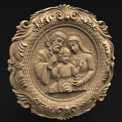 Holy_Family_KEY.jpg Holy Family 3D Relief