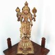 20201230_125218.jpg Vishnu the Preserver with Garuda (eagle) - Chola bronze style