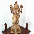 20201230_125218.jpg Vishnu el Preservador con Garuda (águila) - estilo bronce Chola