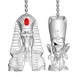 UKQPfront.png Undead Pharaoh | Queen Pull Ball Chain  or Keychain Knob | Handle | Fob | Finials
