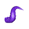 DemonBigCurvedHornL.002.stl Изогнутые рожки Demon для гарнитуры