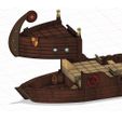 Open1.jpg Big Tabletop Ship, Pathfinder, D&D, Galley, Boat, Large Galley, Roleplaying Ship