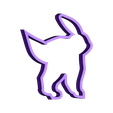 noctali piece2.stl Pokemon go Cookies cutter