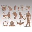 A.jpg Ancient Egyptian traditional set of 13 model for decoration of ancient art
