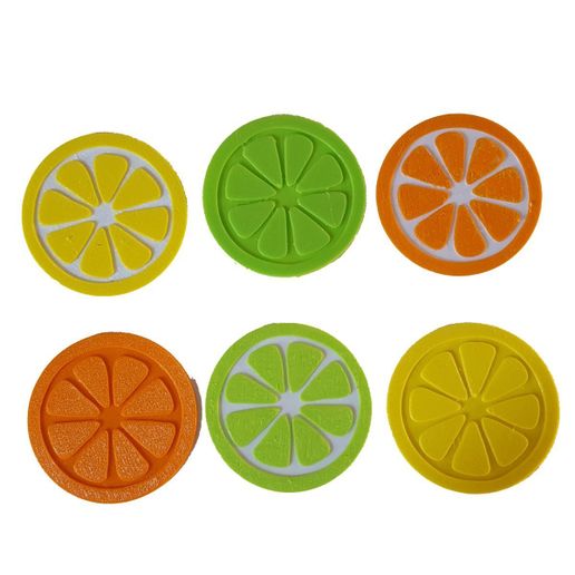 Citrus Fruit Slice Coaster - 3D model önizlemesi