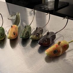 Moule-6.jpg Файл STL Swimbait Vertical Jig Head Mold・Модель для загрузки и печати в формате 3D