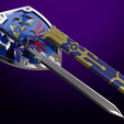 sword-and-shield_2024.01.23_18.25.14_PathTracer_0000.png ultimate Hyrule warrior set 3d files including: Sword, Sheet, Shield and decayed sword