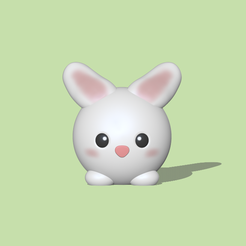 Round Bunny1.PNG Cute round Bunny