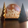 20221204_134705.jpg Free STL file CHRISTIAN ORNAMENT - BETHLEHEM・3D printing template to download