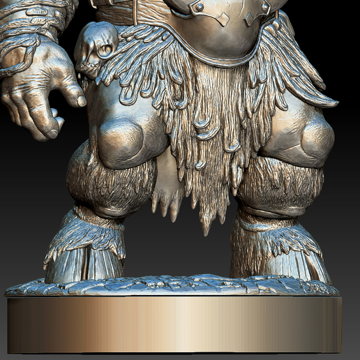 8UYOIUKL.png Horned Goat Warlord – Ultra‑Detailed 3D Printable Fantasy Beast Warrior