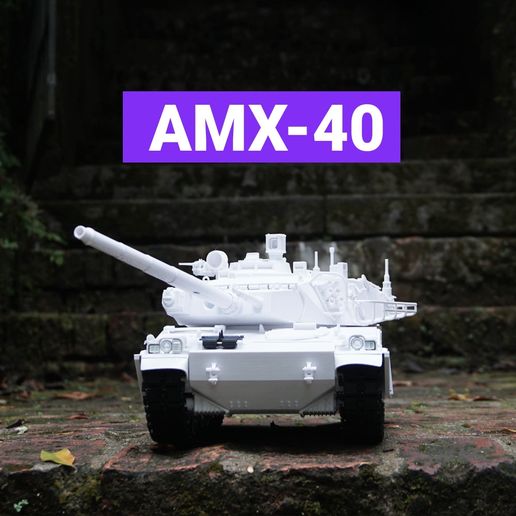 🪖 AMX-40・ 3D File for 3D printing・Cults