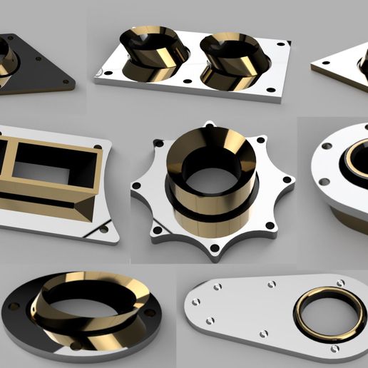 Scale exhaust pack! drift? crawler? - 3D model önizlemesi