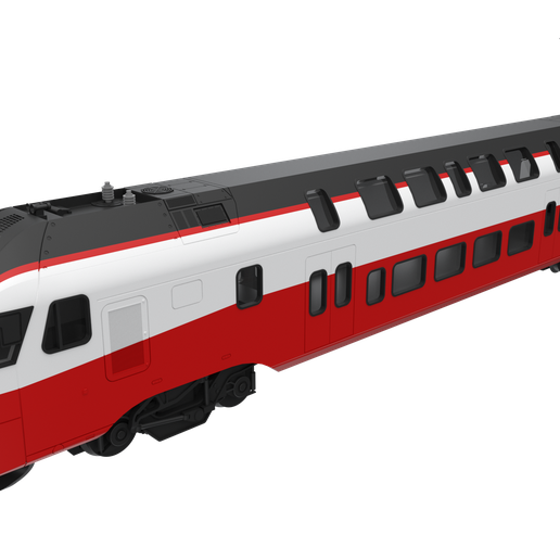 STADLER KISS LOCOMOTIVE H0 3D model