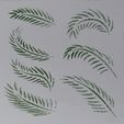 “ Sle oa tate Se a GP Dy ATS : : ie Oe ‘ *, t Airbrush -Stencil - Leaves - palm leaves