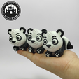 Flexi-Tiny-Panda,-P7.png Flexi Tiny Panda, bewegliche Zappelfigur, inklusive Schlüsselanhänger, inklusive 3mf