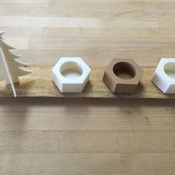 IMG_9468.jpg Free STL file Christmas candle・3D printing idea to download