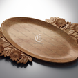 A.png Decorative Tray V2 - 3D STL files for CNC and 3D Printer