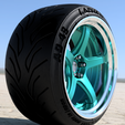 work-t5r-2p-flat-v256.png Work Emotion T5R 2p with Advan yokohama tires