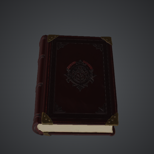 Ornate Fantasy Spellbook – Embossed Arcane Tome