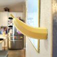 20240119_140656.jpg 'Low-Hanging Fruit' Wall Mount Banana Hanger :: Functional Art Piece