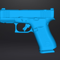 G43X1.png STL file Glock 43x MOS Real size 3d scan・3D printing model to download