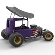 20.jpg Vintage Winged Supermodified stock car para Dirt girando Escala 1:25
