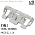 cults3d-Rendervorlage-0-0.png Type 7 w ice cleats workable track in 1/35th scale for Panzer III and Panzer IV