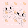7.png BABYSHARK FAMILY CUTTER AND STAMP 2- BABYSHARK FAMILY CUTTER COOKIES