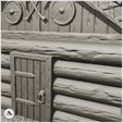 11.jpg Wooden Viking warehouse with canopy and accessories (2) - Alkemy Asgard Lord of the Rings War of the Rose Warcrow Saga