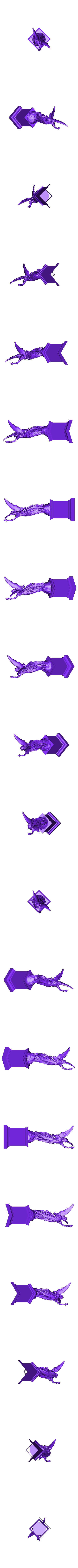 StatueWithFire.stl Angel statue with fire