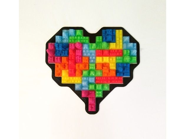 3e8453c99825fa3dc0ff5094f0f54b87_preview_featured.jpg Free STL file Tetris Heart Puzzle・3D printing idea to download, ferjerez3d