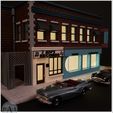 009.jpg BACK TO THE FUTURE INSPIRED- LOU'S CAFE 1/64 SCALE - HOT WHEELS COMPATIBLE