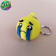 4.jpg Set of 3 Emoji Keychains