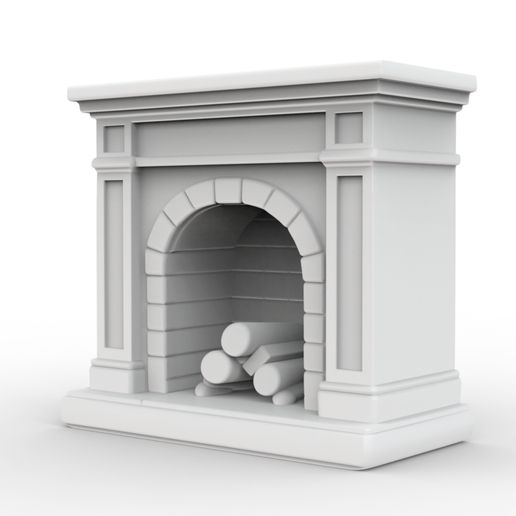 Base-Render-43.2.jpg Cheminée Low-Poly Imprimable 3D Modèle d'impression 3D