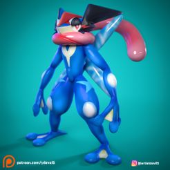 ashgreyninja_pokemon.jpg Fichier STL cendre greninja pokemon・Design pour imprimante 3D à télécharger, ydeval