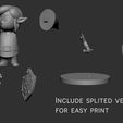 Link_Split.jpg Fichier STL Lien vers la légende de Zelda Firgure・Objet pour imprimante 3D à télécharger