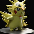ZAPDOS-PIKACHU-RENDERS-MARMO-5_3_4-VIEW.png Pokemon Pikachu zapdos Custom
