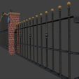 electric_gates_render21.jpg Electric Gates 3D Model