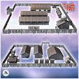 4.jpg Campamento con tres barracones de madera y muros de empalizada (17) - Moderno WW2 WW1 Guerra Mundial Diaroma Wargaming RPG Mini Hobby