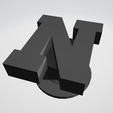 N.png AlphaCharm Set: Customizable Alphabet Jibbitz for Crocs